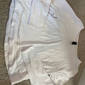 White yoga shirt